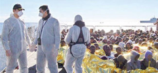Akdeniz’de göçmen faciası önlendi!