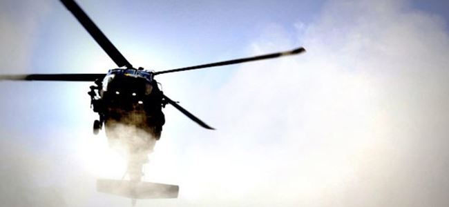 İngiltere'de Amerikan askeri helikopteri düştü