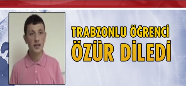 Trabzonlu öğrencinin sözleri başına iş açtı