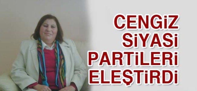 Cengiz siyasi partileri eleştirdi