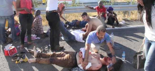 Şanlıurfa'da DAÜ öğrencileri kaza yaptı
