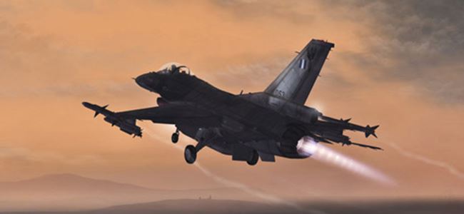F-16 savaş uçağı Akdeniz'de düştü