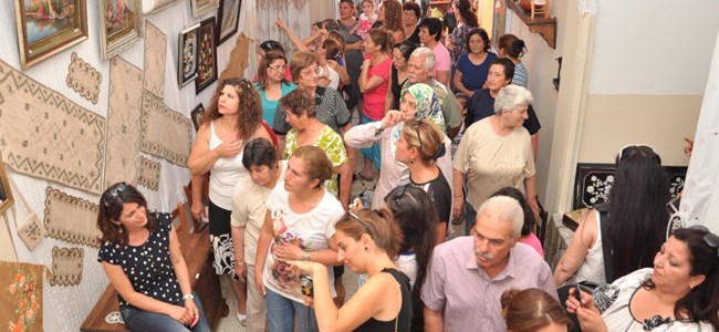 Çablıbel'de el işi sergisi açıldı