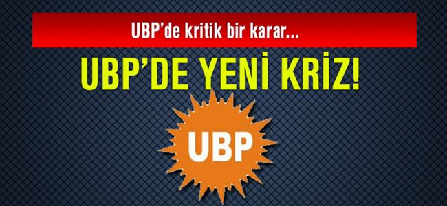 UBP’de yeni kriz
