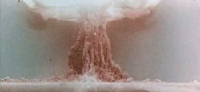 İlk hidrojen bombası patlatma görüntüleri (Video)