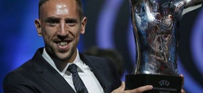 Avrupa'da yılın futbolcusu Ribery