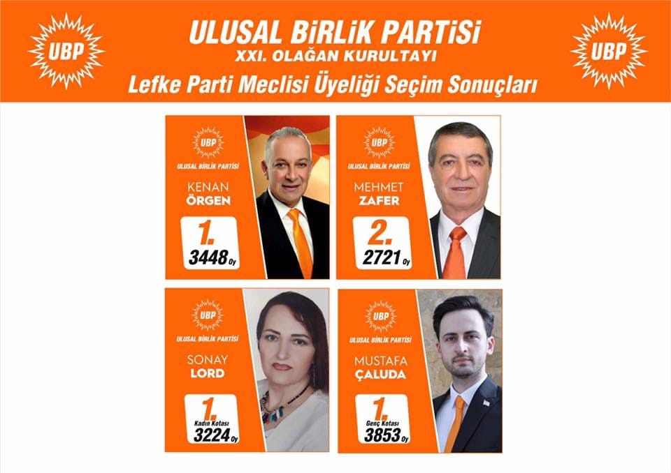 Lefke parti meclisi adayları UBP