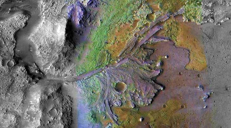 NASA Mars Jezero krateri