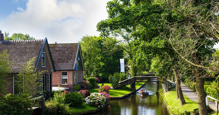 Hollanda Giethoorn köyü