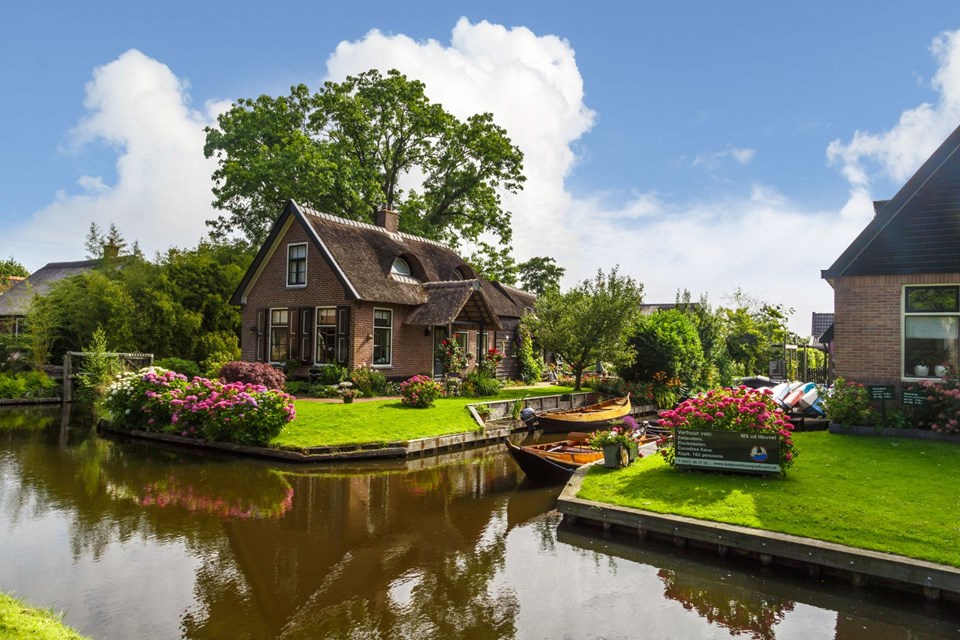 Hollanda Giethoorn köyü