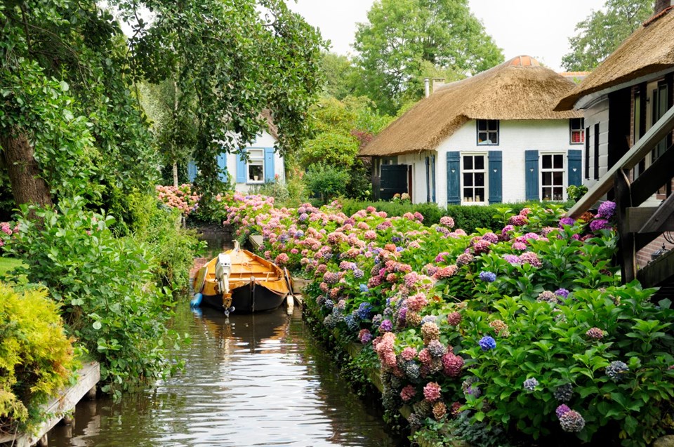 Hollanda Giethoorn köyü