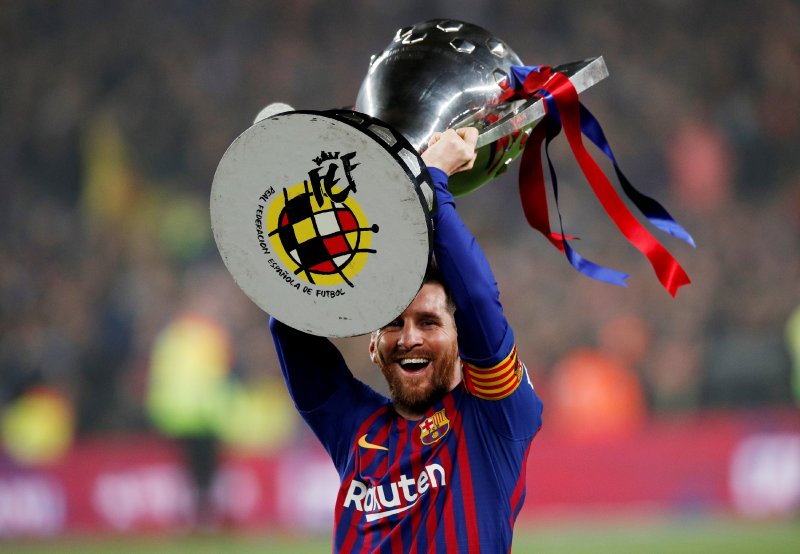 Messi - Barcelona - Kupa