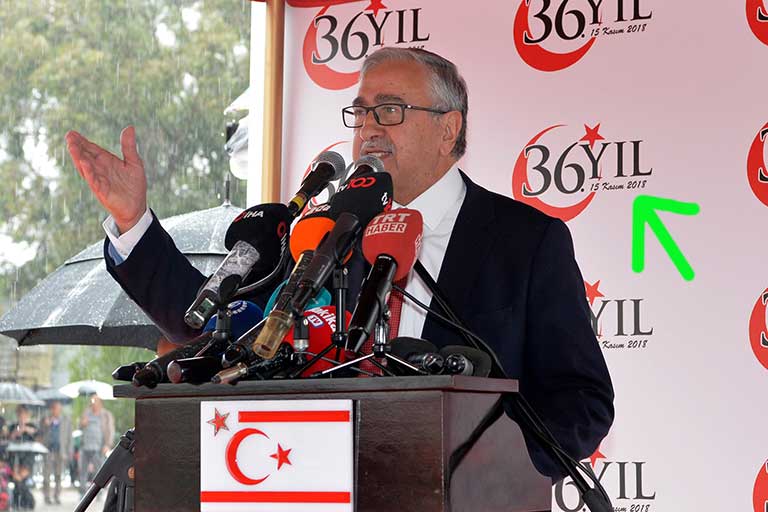 Cumhurbaşkanı Mustafa Akıncı, 15 Kasım Töreni