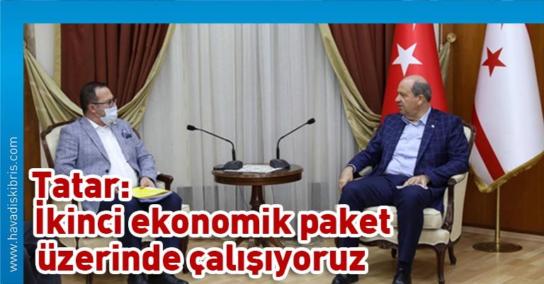 Başbakan Ersin Tatar, Turgay Deniz başkanlığındaki Kıbrıs Türk Ticaret Odası (KTTO) heyetini kabul etti.