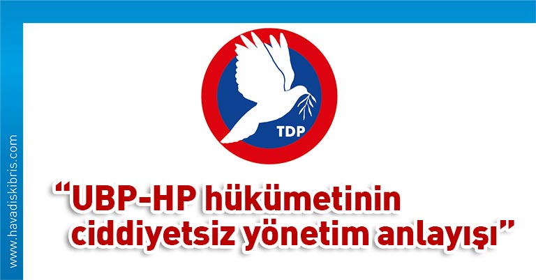 Toplumcu Demokrasi Partisi TDP Basın Bürosu'ndan yapılan yazılı açıklamayla, KKTC ile Türkiye Cumhuriyeti Hükümeti ile arasında imzalanan İktisadi ve Mali İşbirliği Anlaşması’nın yeniden yapılanmayı değil, mevcut sistemin devamını öngördüğü söylendi