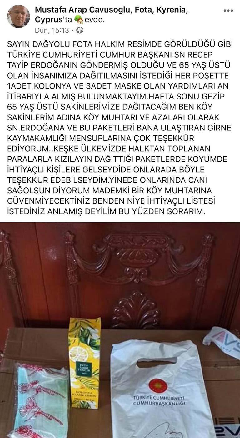 Erdoğan yardım paketi
