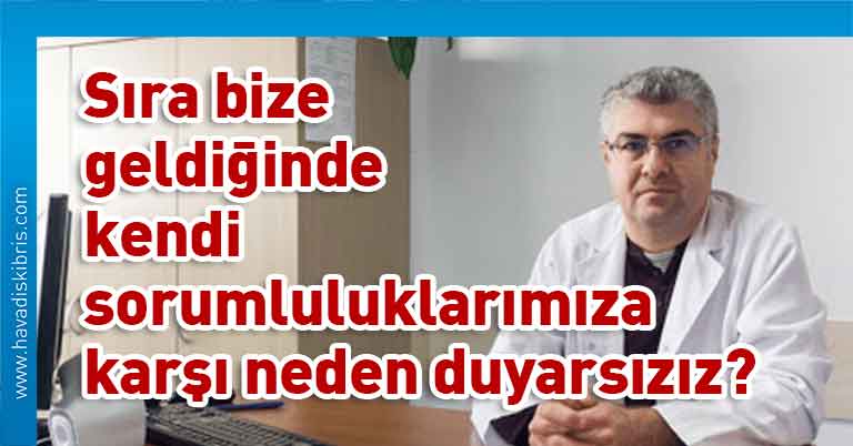 Dr. Burhan Nalbantoğlu Devlet Hastanesi'nde enfeksiyon hastalıkları uzmanı Zafer Erdoğmuş