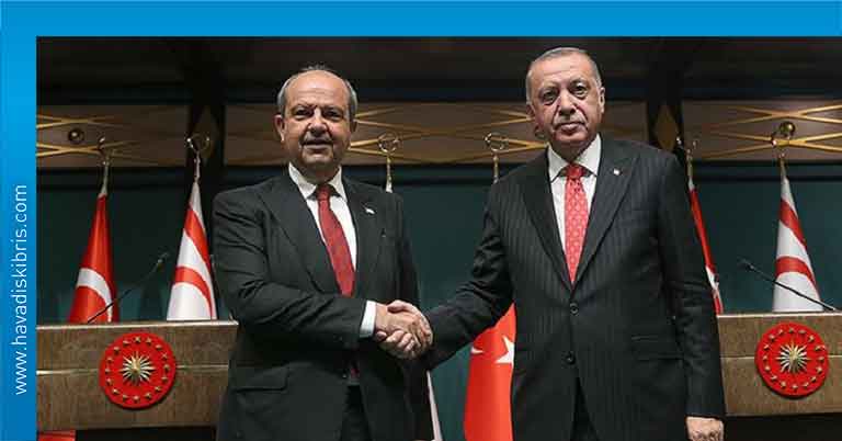 TC Cumhurbaşkanı Recep Tayyip Erdoğan, Başbakan Ersin Tatar, telefon