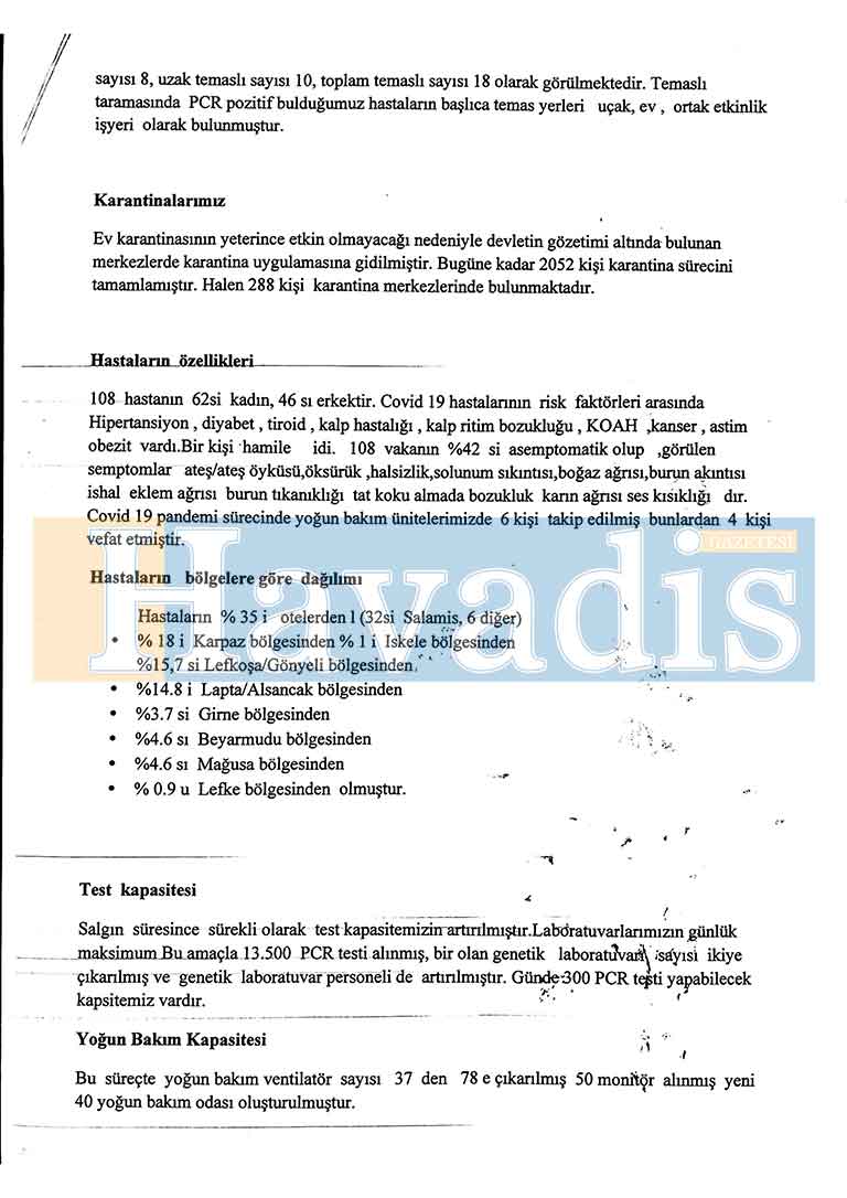Covid 19 raporu