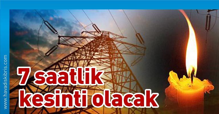Kıbrıs Türk Elektrik Kurumu ’ndan verilen bilgiye göre, Mutluyaka’ya 09:00 ile 16:00 saatleri arasında elektrik verilemeyecek.