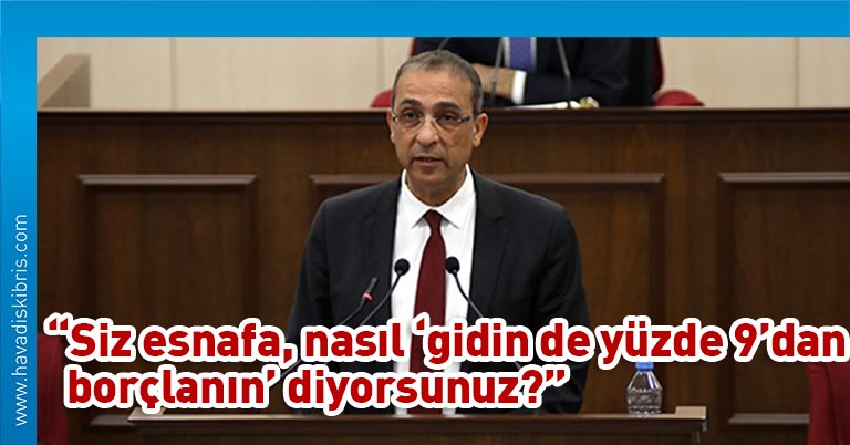 Cumhuriyetçi Türk Partisi Milletvekili Fikri Toros, Cumhuriyet Meclisi Genel Kurulu'nda, Kuzey Kıbrıs Türk Cumhuriyeti Bankacılık Yasası Hakkındaki Yasa Gücünde Kararname ile ilgili konuştu