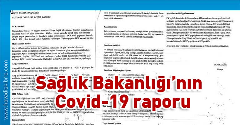 Sağlık Bakanlığı Covid 19 raporu
