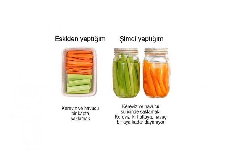 sebzeleri taze tutma yöntemi