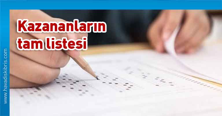 Bülent Ecevit Anadolu Lisesi, 20 Temmuz Fen Lisesi, Yerleştirme Sınavı sonuçları, aday numarasına göre, sıralı listesi, yerleşme hakkı