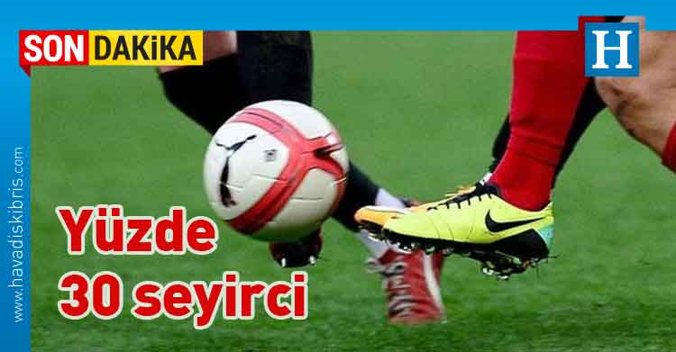 Türkiye Futbol Federasyonu, yüzde 30 seyirci