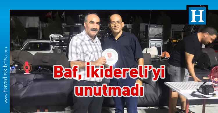 Baf Ülkü Yurdu Spor Kulübü, Ahmet İkidereli, plaket