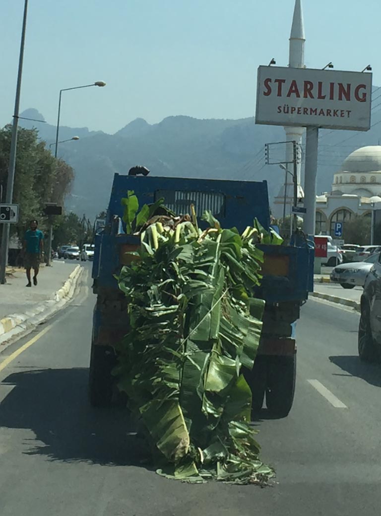 Girnede tehlike saçan araba