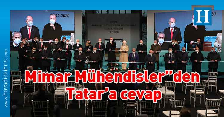Seran Aysal, KTMMOB Başkanı Seran Aysal, Cumhurbaşkanı Ersin Tatar, Pandemi Hastanesi, KTMMOB