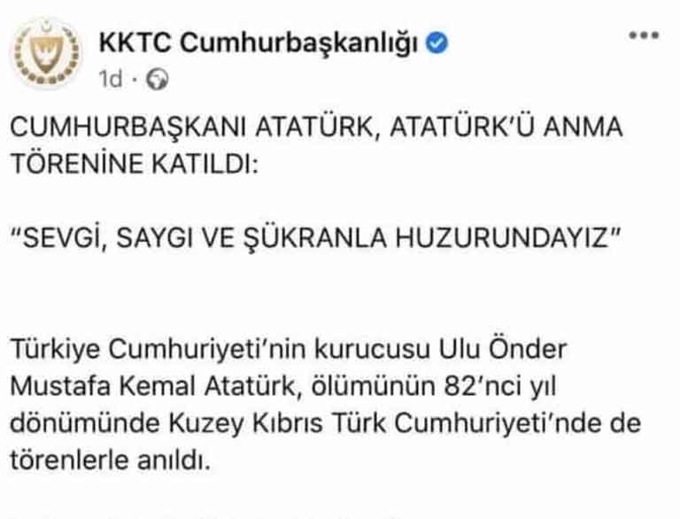Cumhurbaşkanlığı gaf