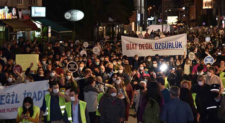 Lefkoşa yürüyüşü