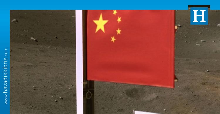 Chang'e 5 aya çin bayrağı dikti