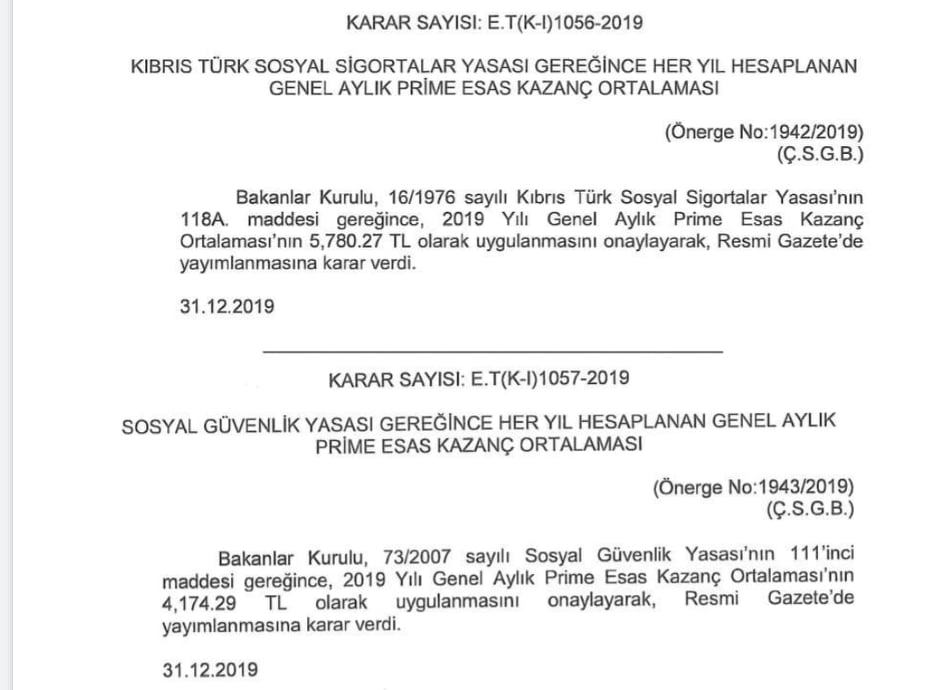 Sigortalılar ortalama kazanç 
