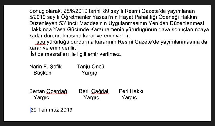 Anayasa Mahkemesi hayat pahalılığı kararı