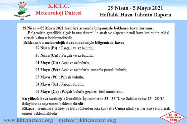 kktc hava durumu