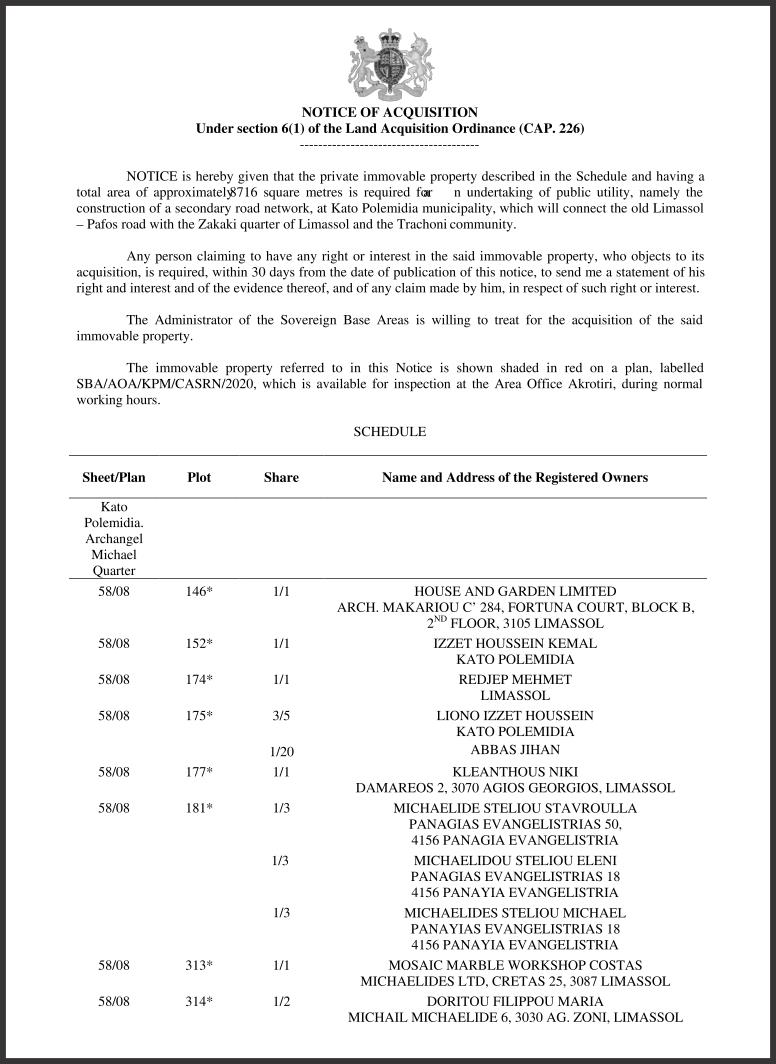 İngiltere Kıbrıs Hükümran Akrotiri Üssü