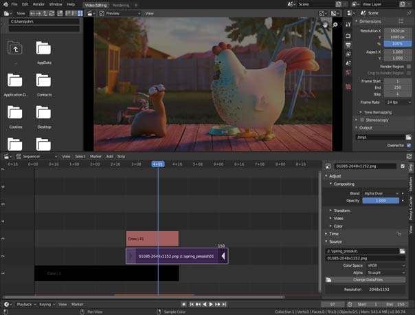 blender video düzenleme programı
