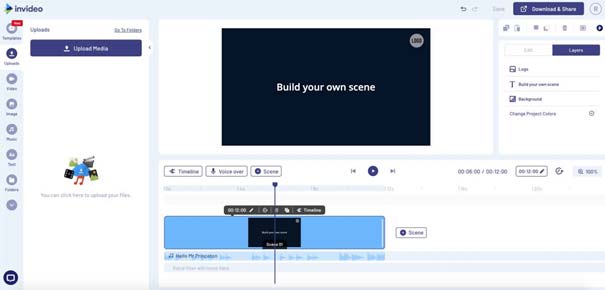 invideo video düzenleme programı