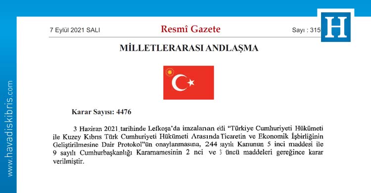 Türkiye ile KKTC arasında protokol