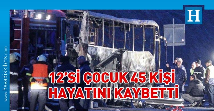 Bulgaristan'da yolcu otobüsü kaza