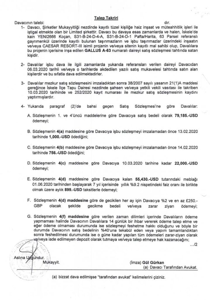 dumica construction dava ilanı
