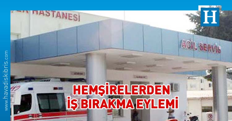 KTHES dün Girne Akçiçek Devlet Hastanesi'nde sağlık çalışanlarının darp edilmesi ile sonuçlanan olay nedeniyle eylem yapıyor.