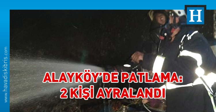 Alayköy'de lojmanda gaz kaçağı patlama