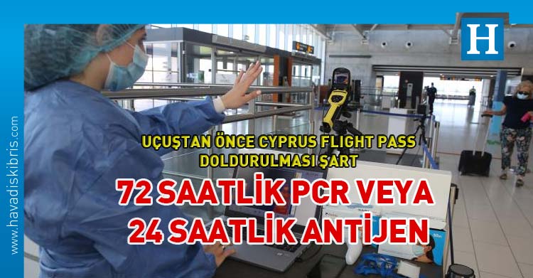 Rum Yönetimi bugünden itibaren Güney Kıbrıs’a seyahat edenler için PCR ve hızlı test şartını uygulamaya başlıyor