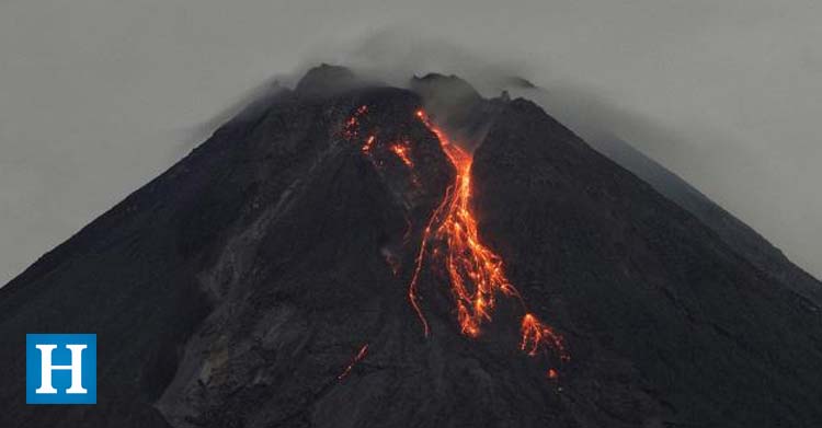 Merapi Yanardağı patlama