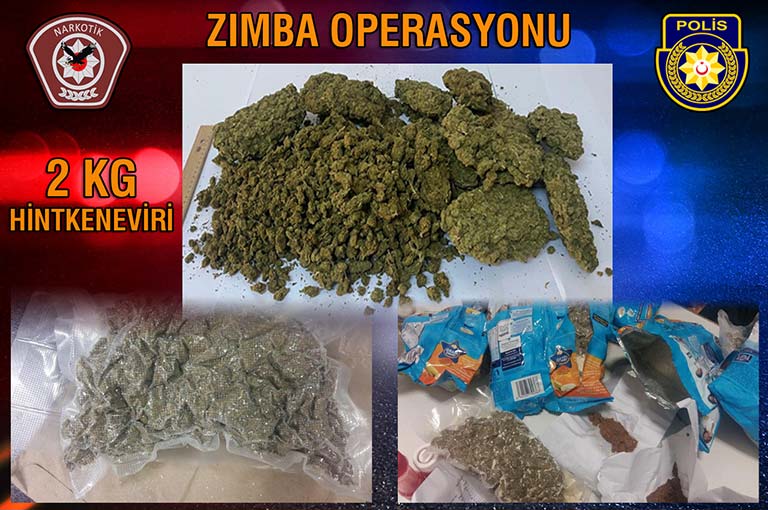 İki kilo uyuşturucu