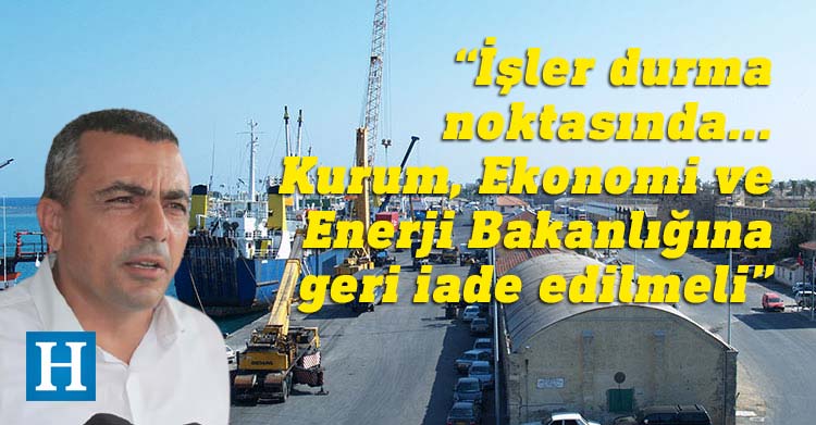KAMU-İŞ Başkanı Ahmet Serdaroğlu, Serbest Liman ve Bölge Müdürlüğü’nün faaliyetlerinin durma noktasına getirildiğini belirterek, kurumun Ekonomi ve Enerji Bakanlığına geri iade edilmesini talep etti.